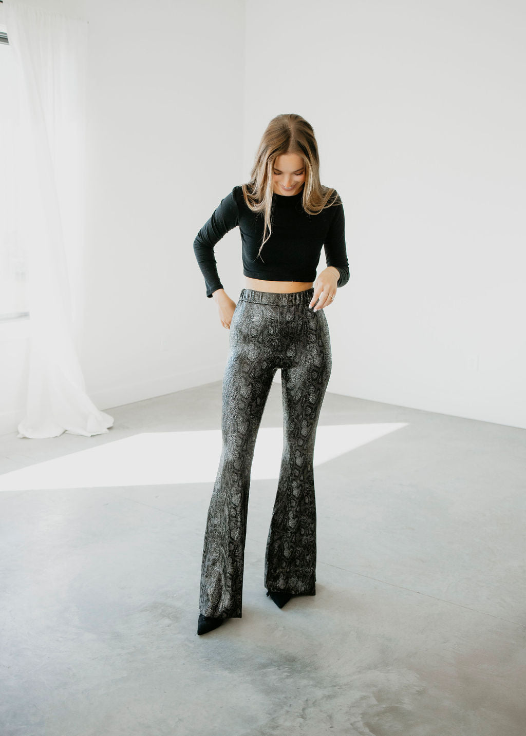 Python Bell Bottom Pants