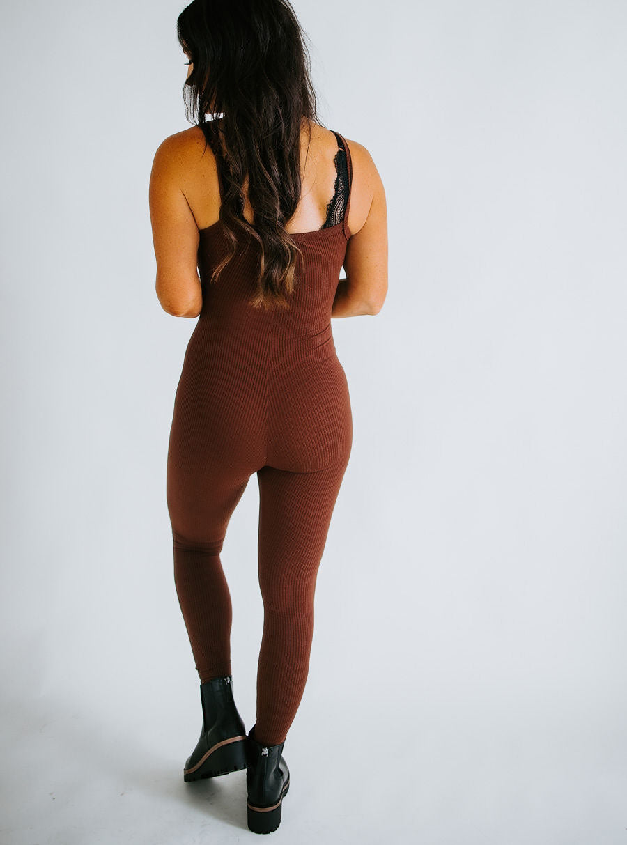 Shannon Ribbed Bodycon Jumpsuit