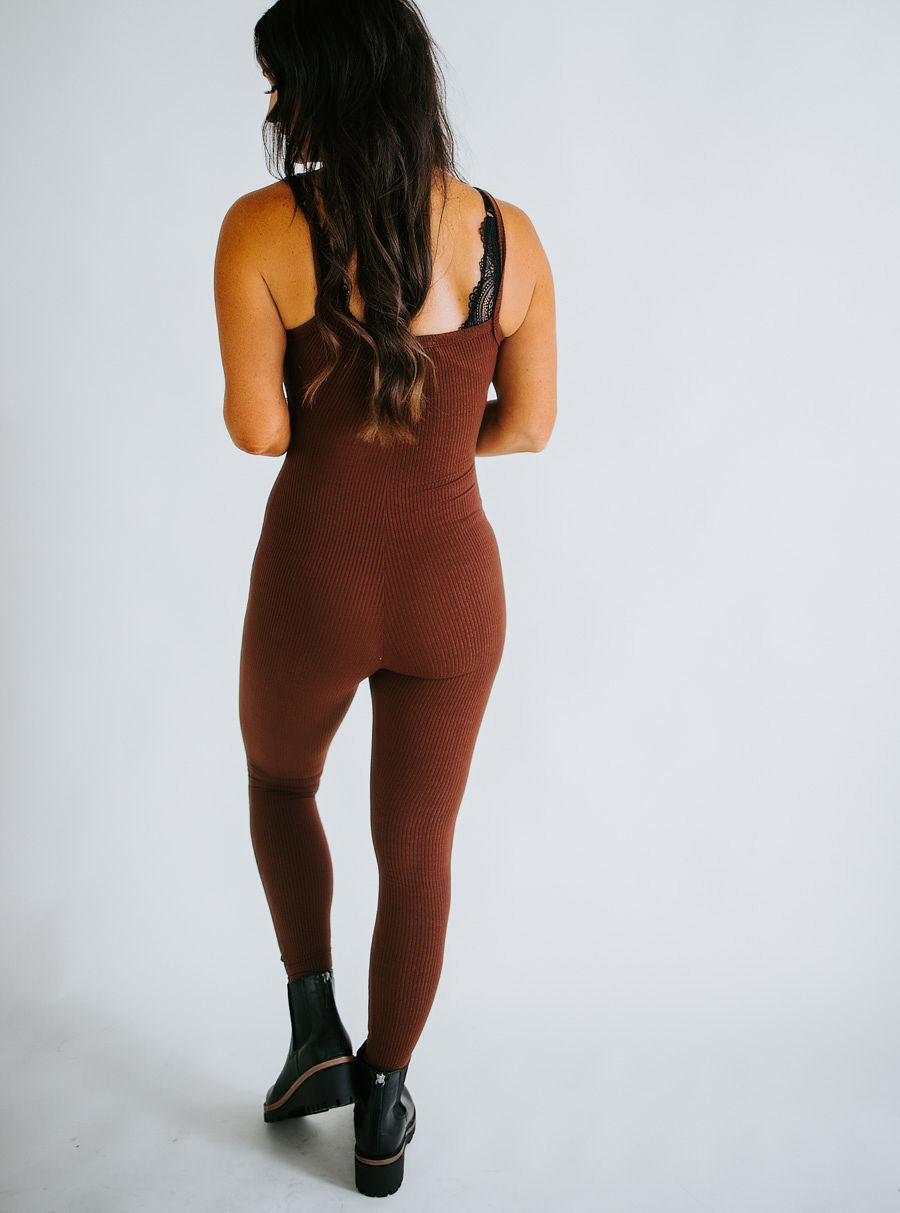 Shannon Ribbed Bodycon Jumpsuit – Lauriebelles