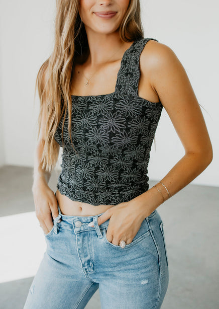 Zinnia Floral Tank