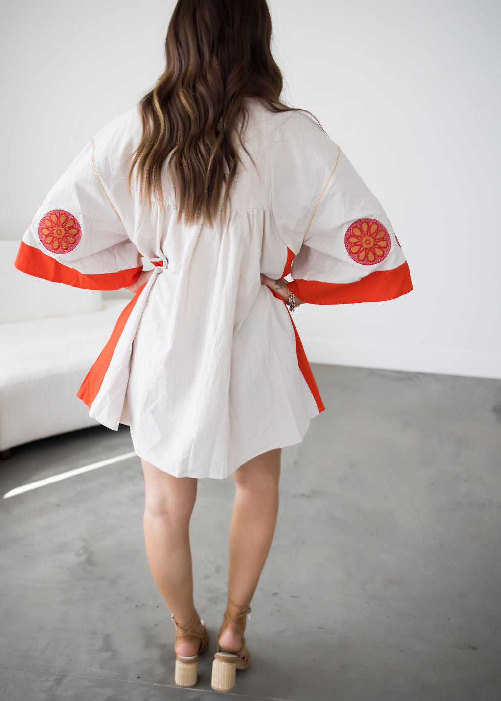 Kora Embroidery Patch Dress
