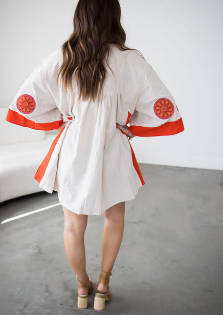 Kora Embroidery Patch Dress
