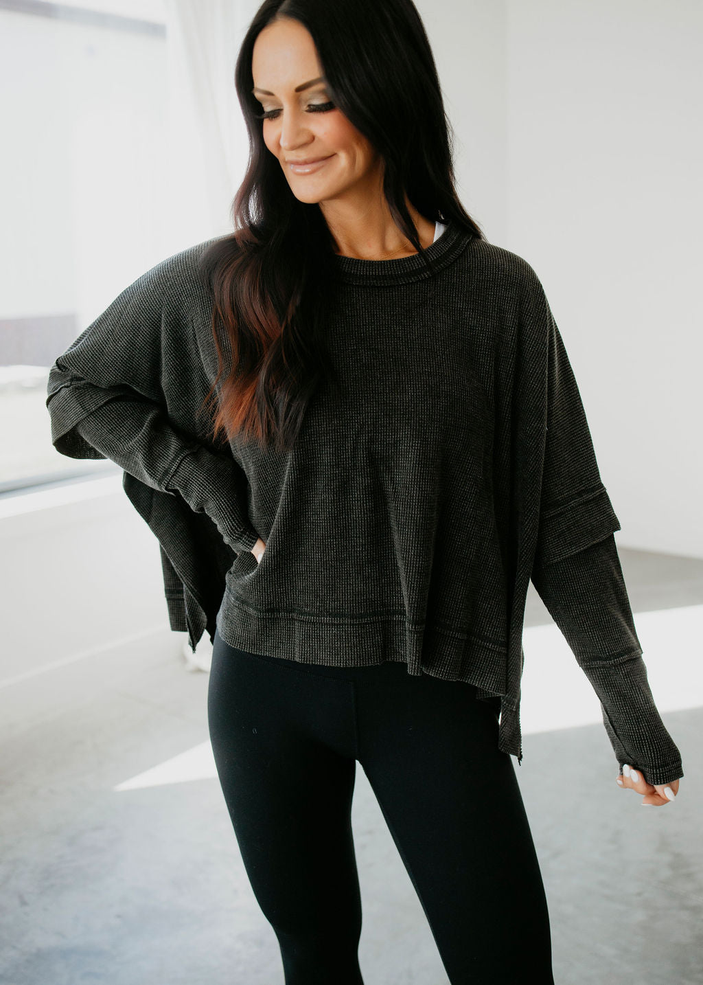 image of Cydney Oversized Crewneck Top