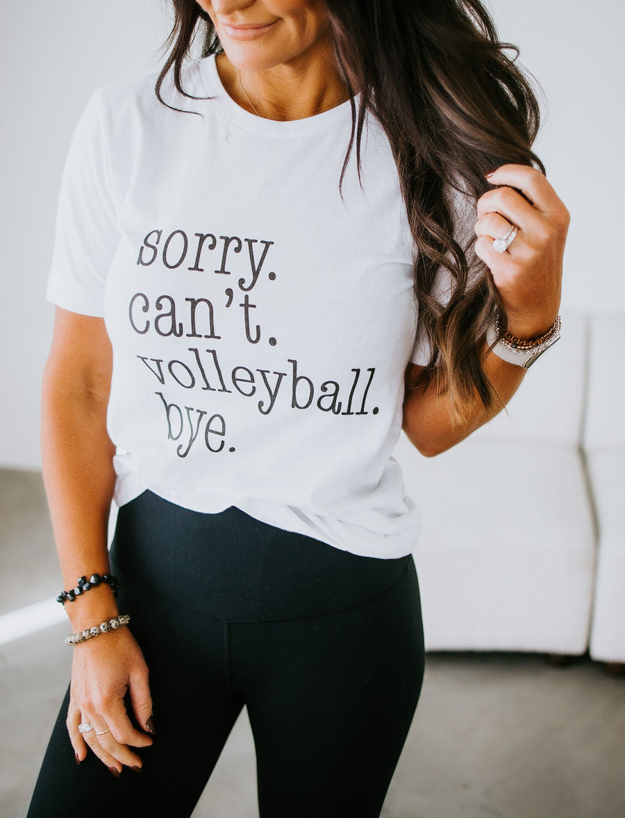 image of Sorry Can't Volleyball Graphic Tee