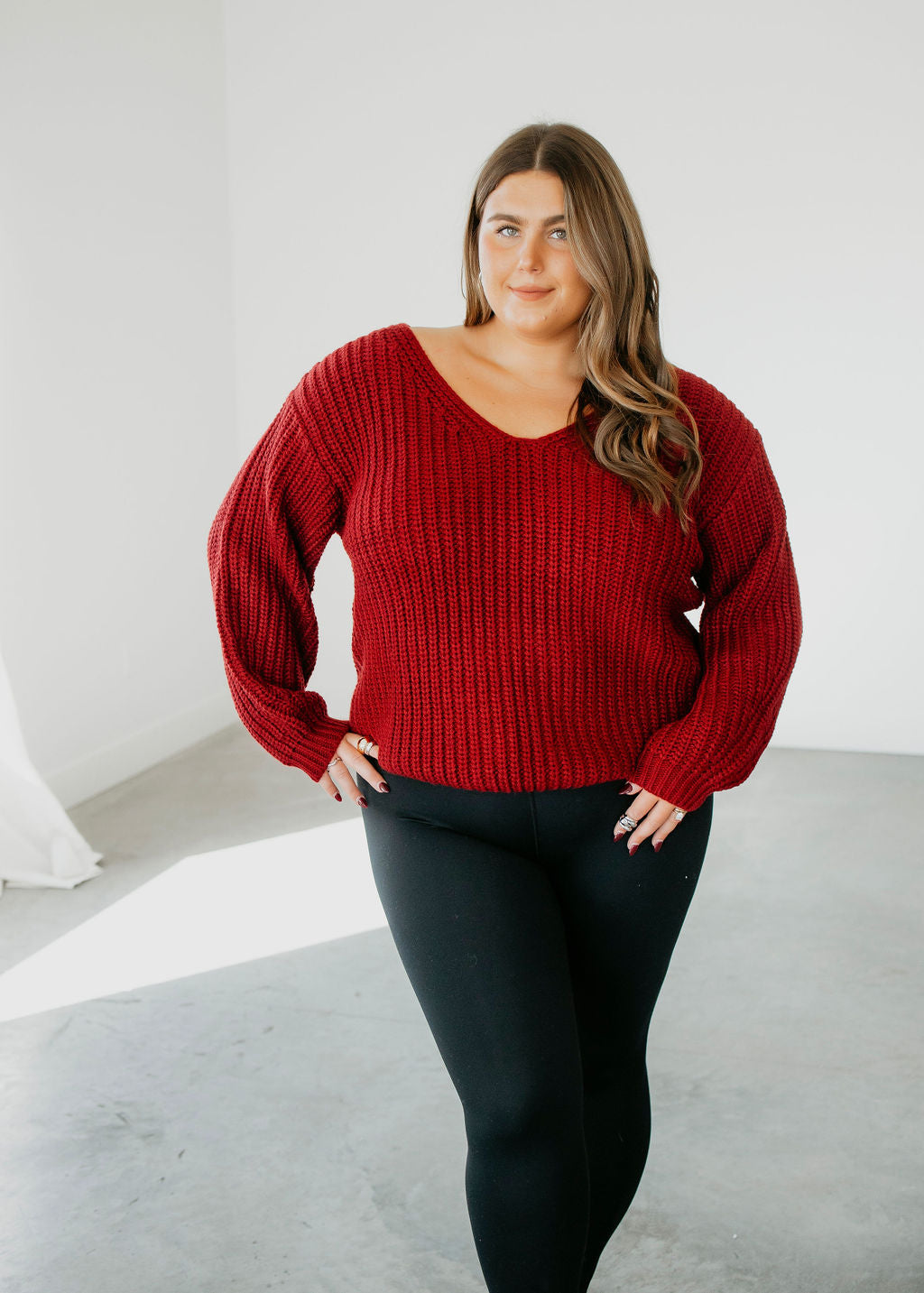 Nora Off Shoulder Sweater by Lily & Lottie