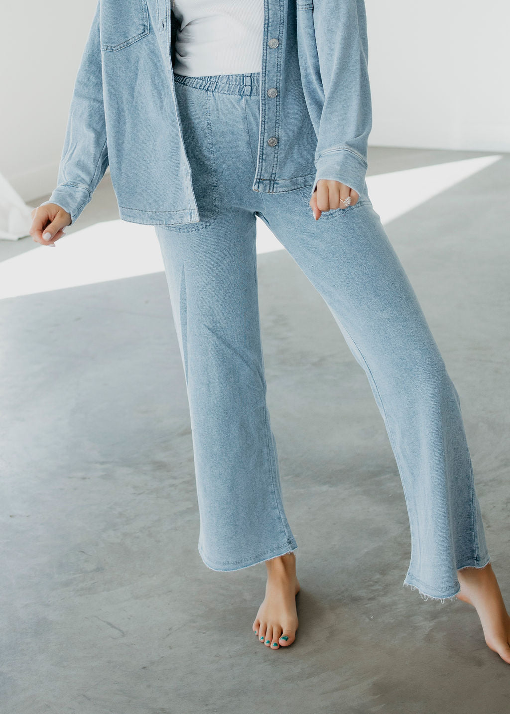 Daniela Denim Wash Pants