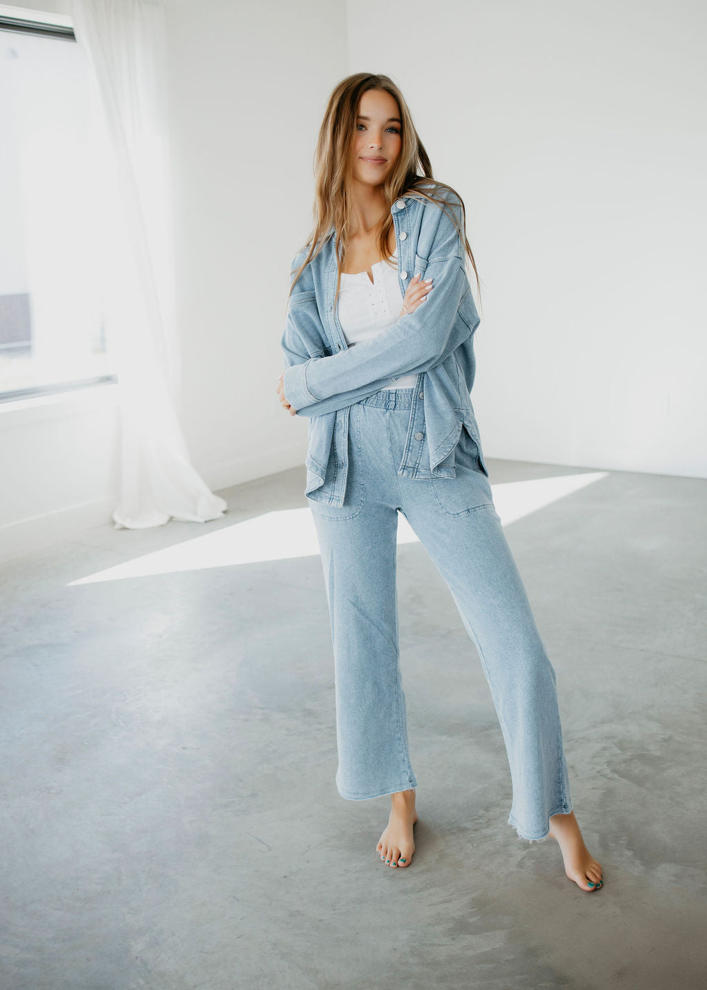 Daniela Denim Wash Pants