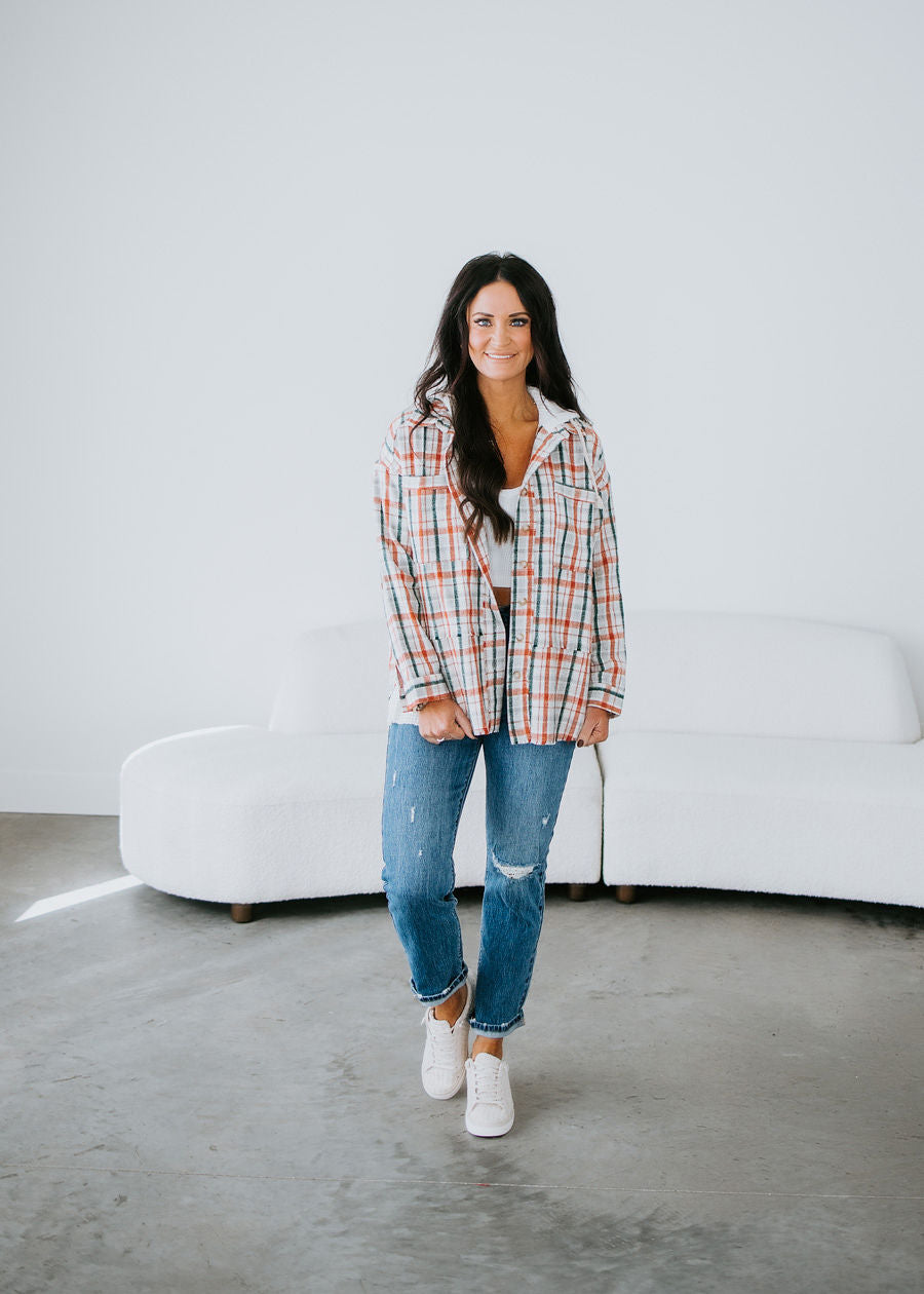 Deena Plaid Shacket