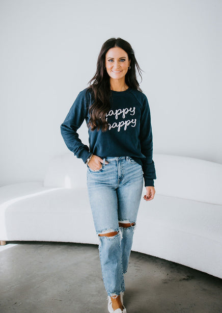 Happy Lettering Sweatshirt