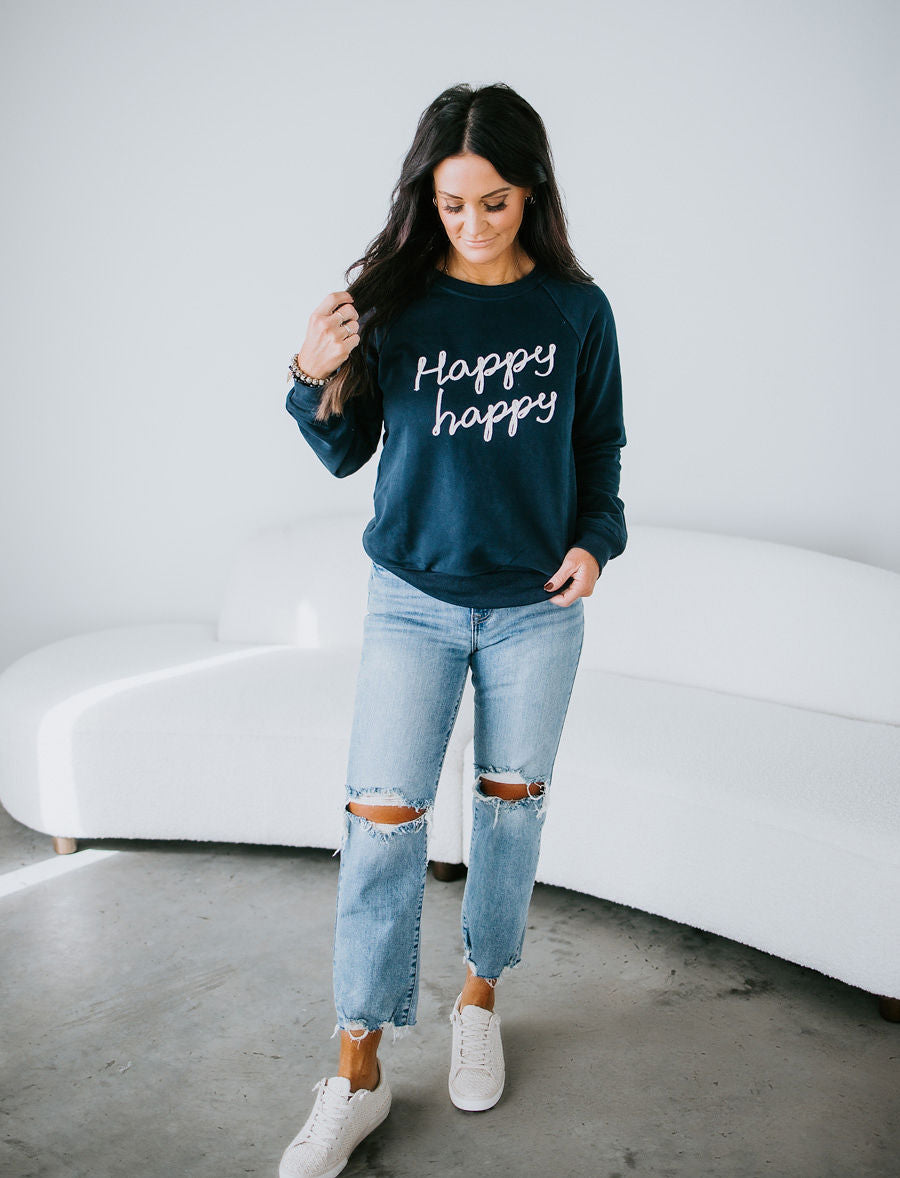 Happy Lettering Sweatshirt