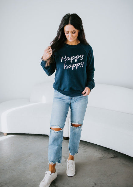 Happy Lettering Sweatshirt