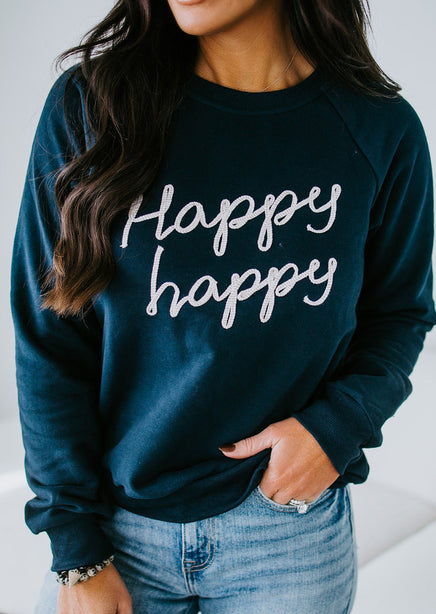 Happy Lettering Sweatshirt