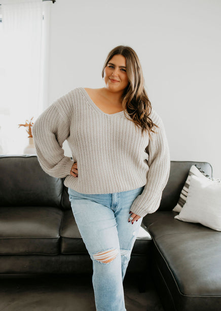 Nora Off Shoulder Sweater by Lily & Lottie