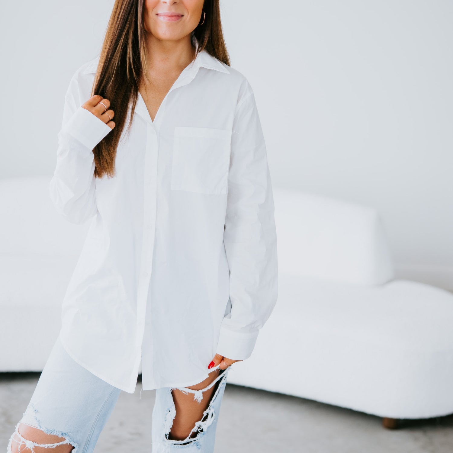 Jayne Button Down Blouse