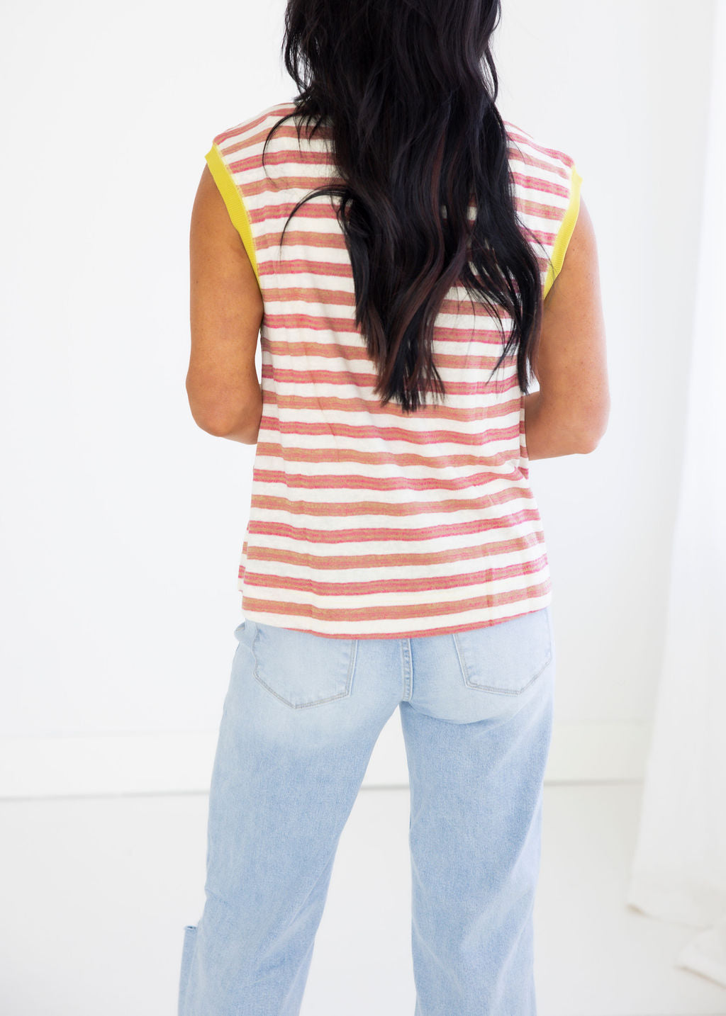 Myra Striped Muscle Tee