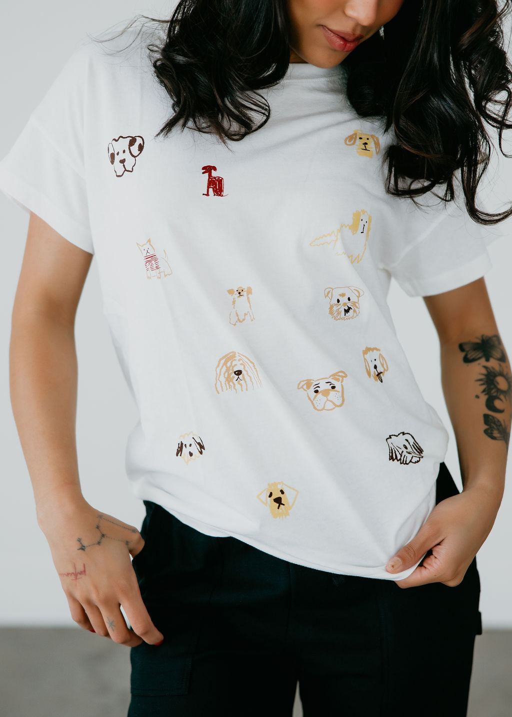 image of Dogs Doodle Graphic Tee