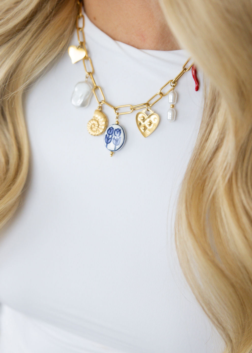 Porcelain Charm Necklace
