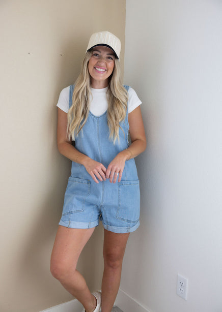 Kalissa Denim Romper product view
