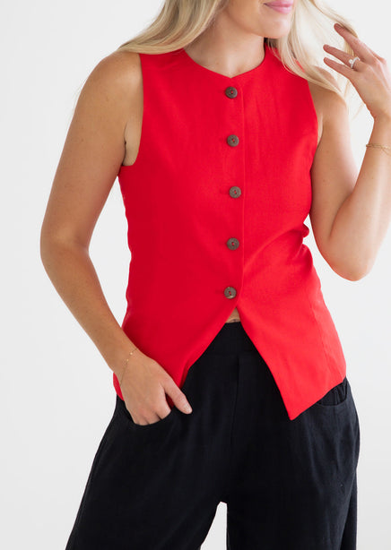 Parker Button Down Vest product view