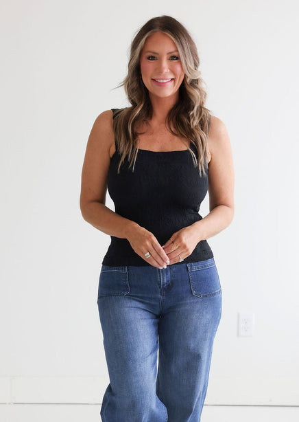 Tamla Floral Jacquard Tank product view