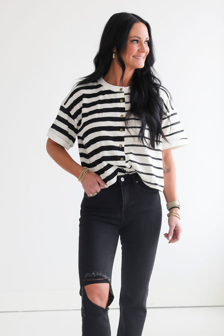 Kelsey Colorblock Cardigan Top