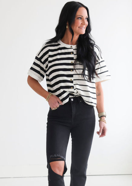 Kelsey Colorblock Cardigan Top product view