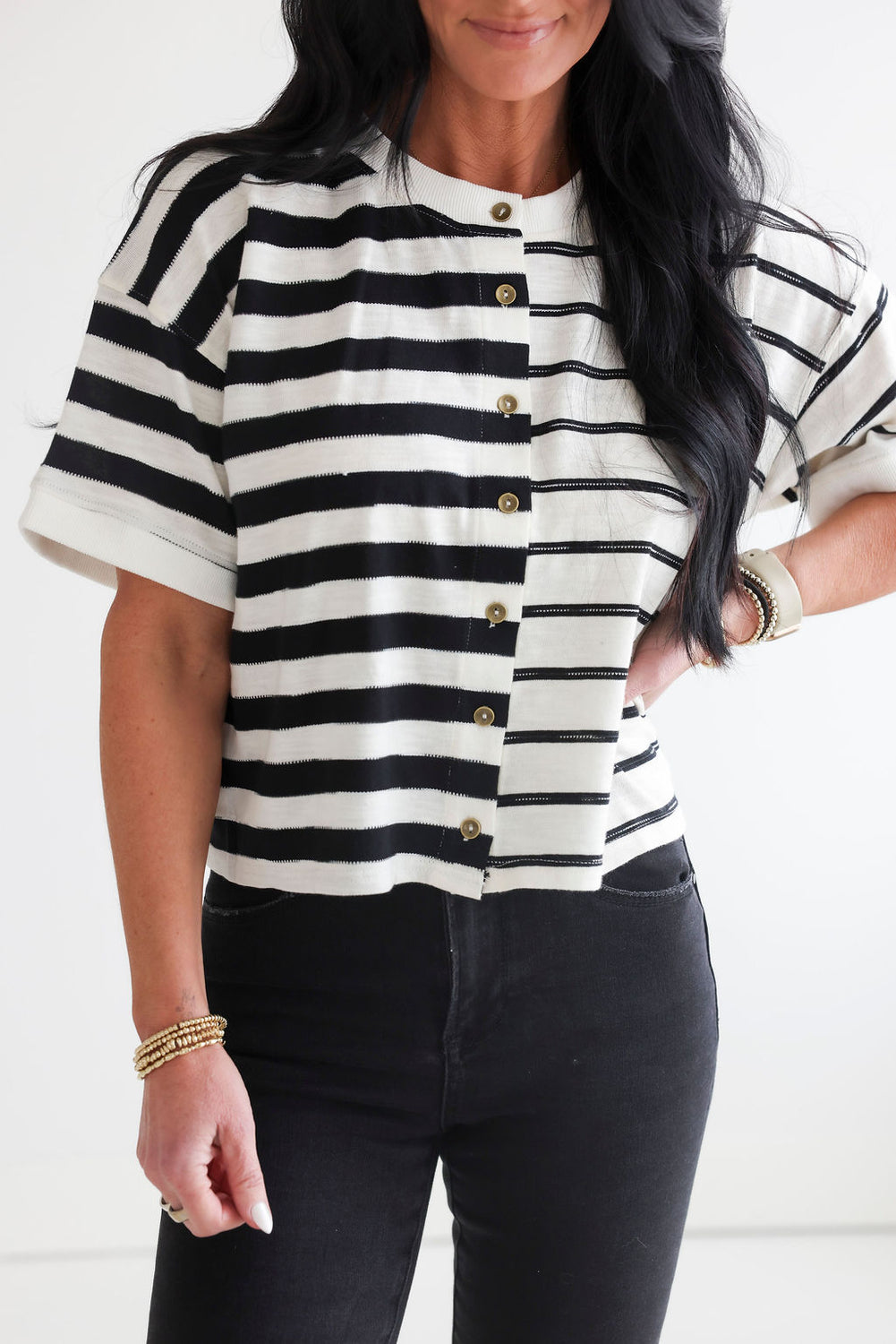 Kelsey Colorblock Cardigan Top