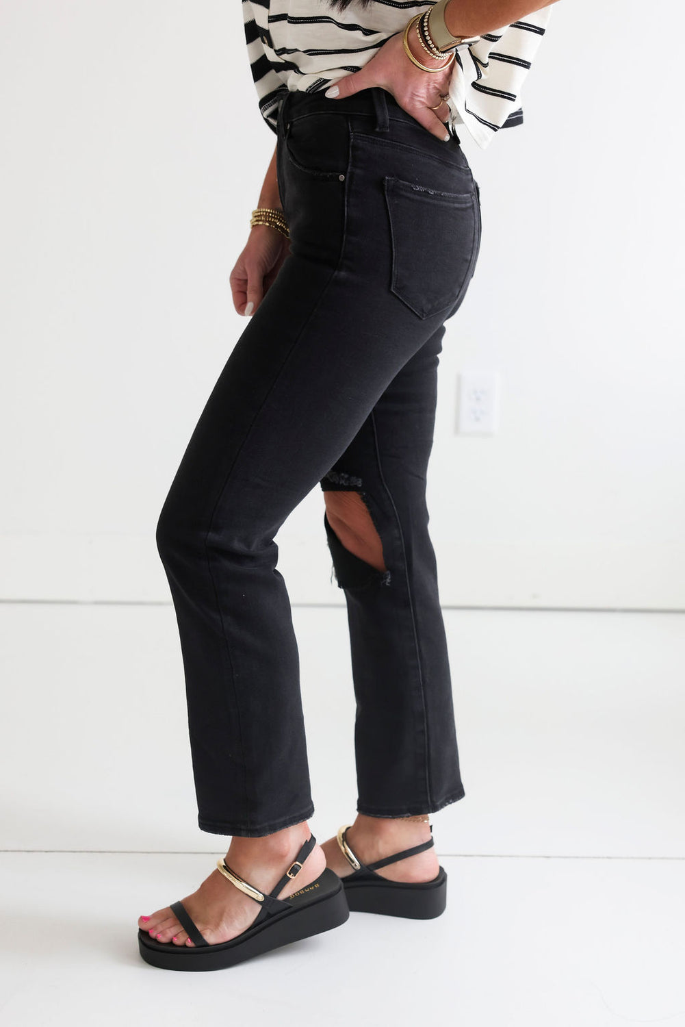 Lexi Distressed Relaxed Jean