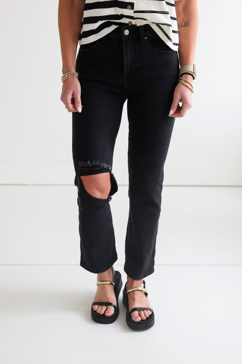 image of Lexi Distressed Relaxed Jean