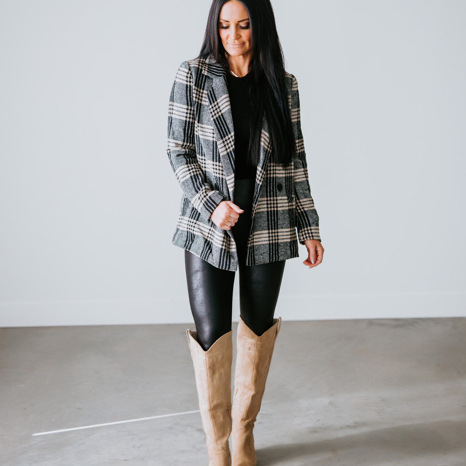 Cora Plaid Blazer