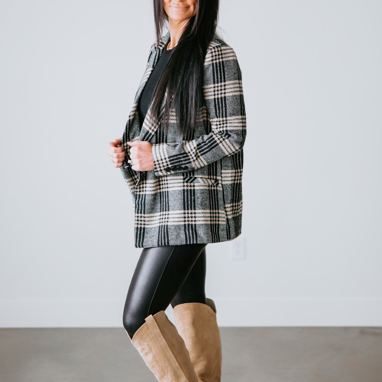 Cora Plaid Blazer