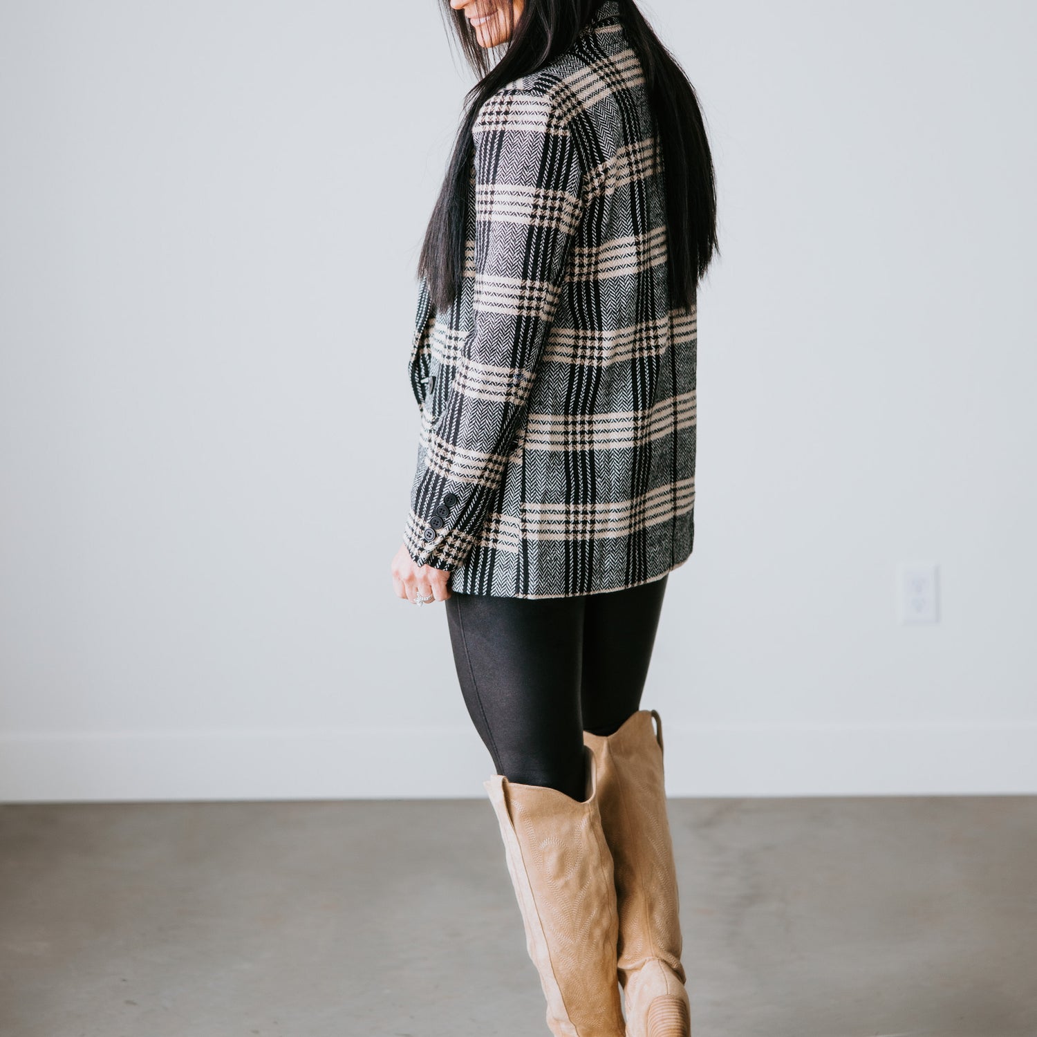 Cora Plaid Blazer