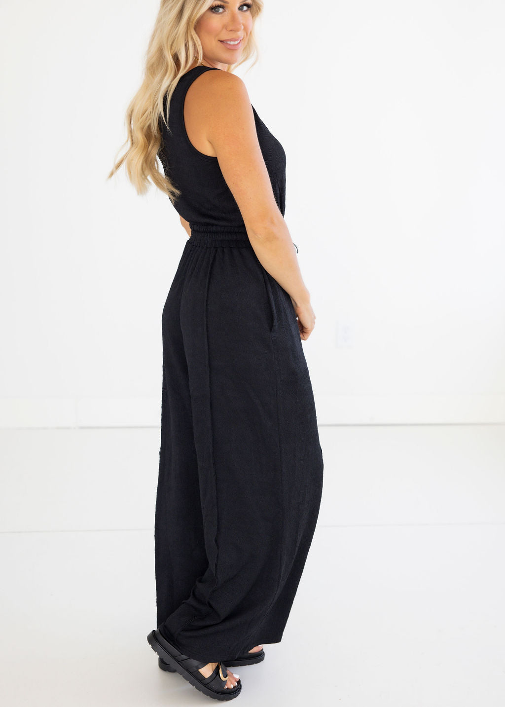 Tarin Textured Jumpsuit