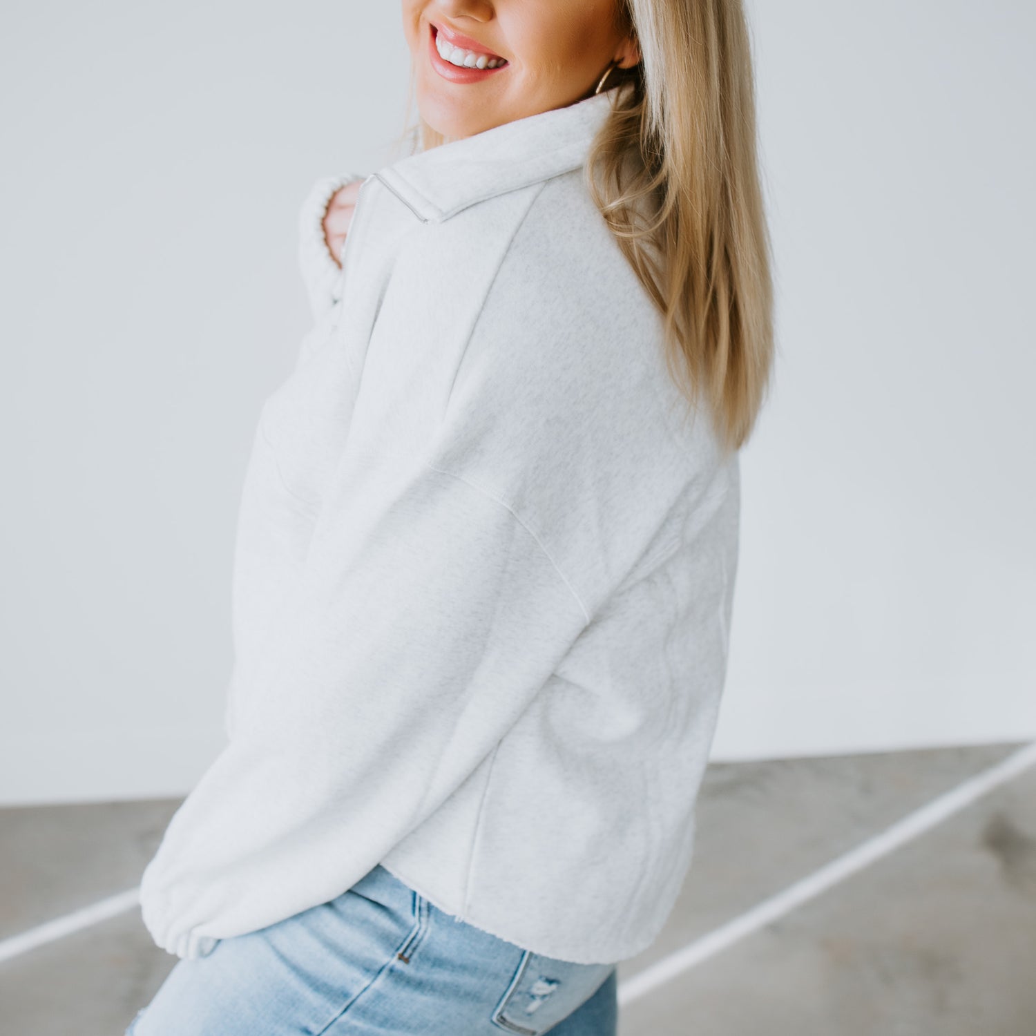 Raelynn Oversized Half-Zip Pullover