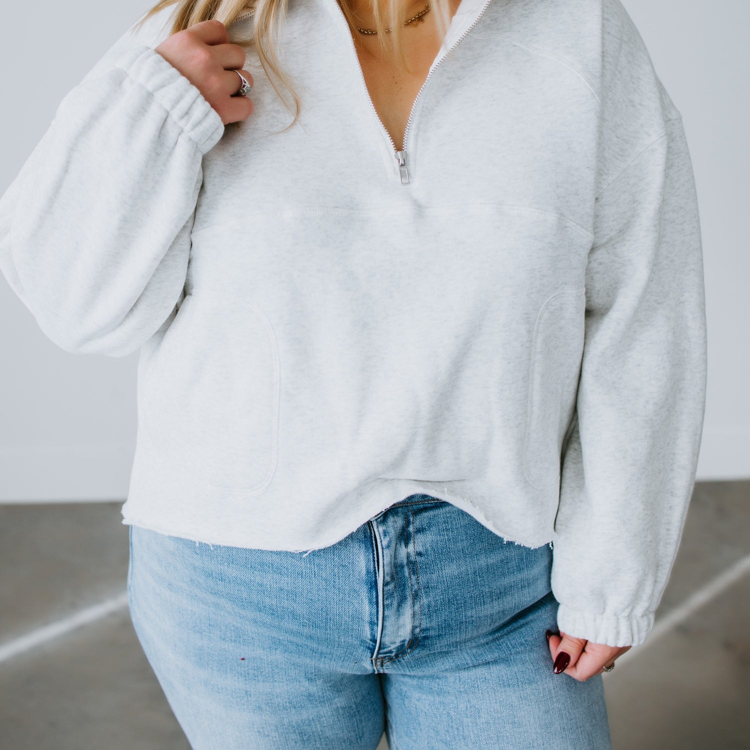 Raelynn Oversized Half-Zip Pullover