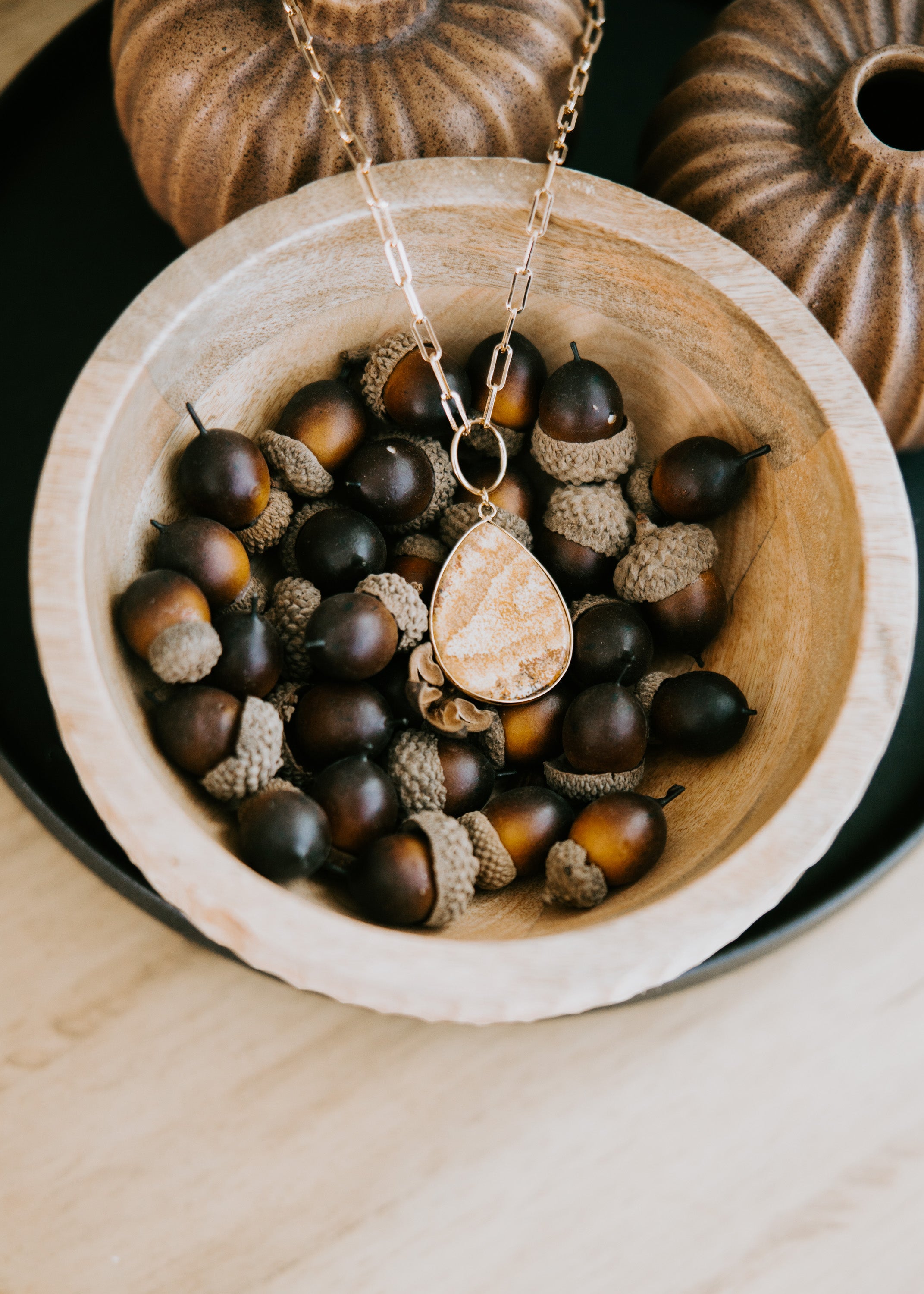 image of Precious Thing Stone Pendent Necklace