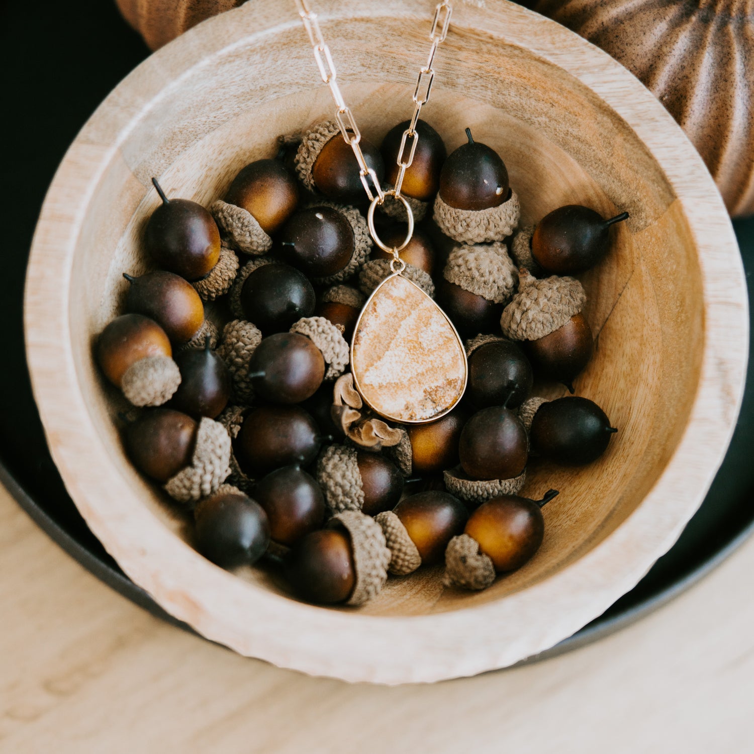 Precious Thing Stone Pendent Necklace