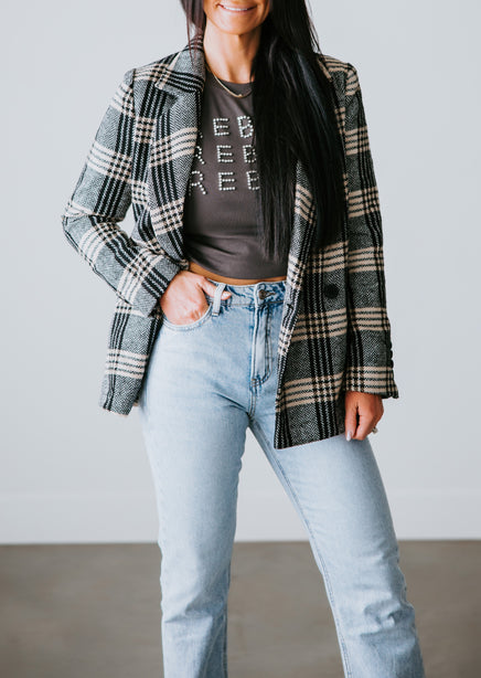 Cora Plaid Blazer