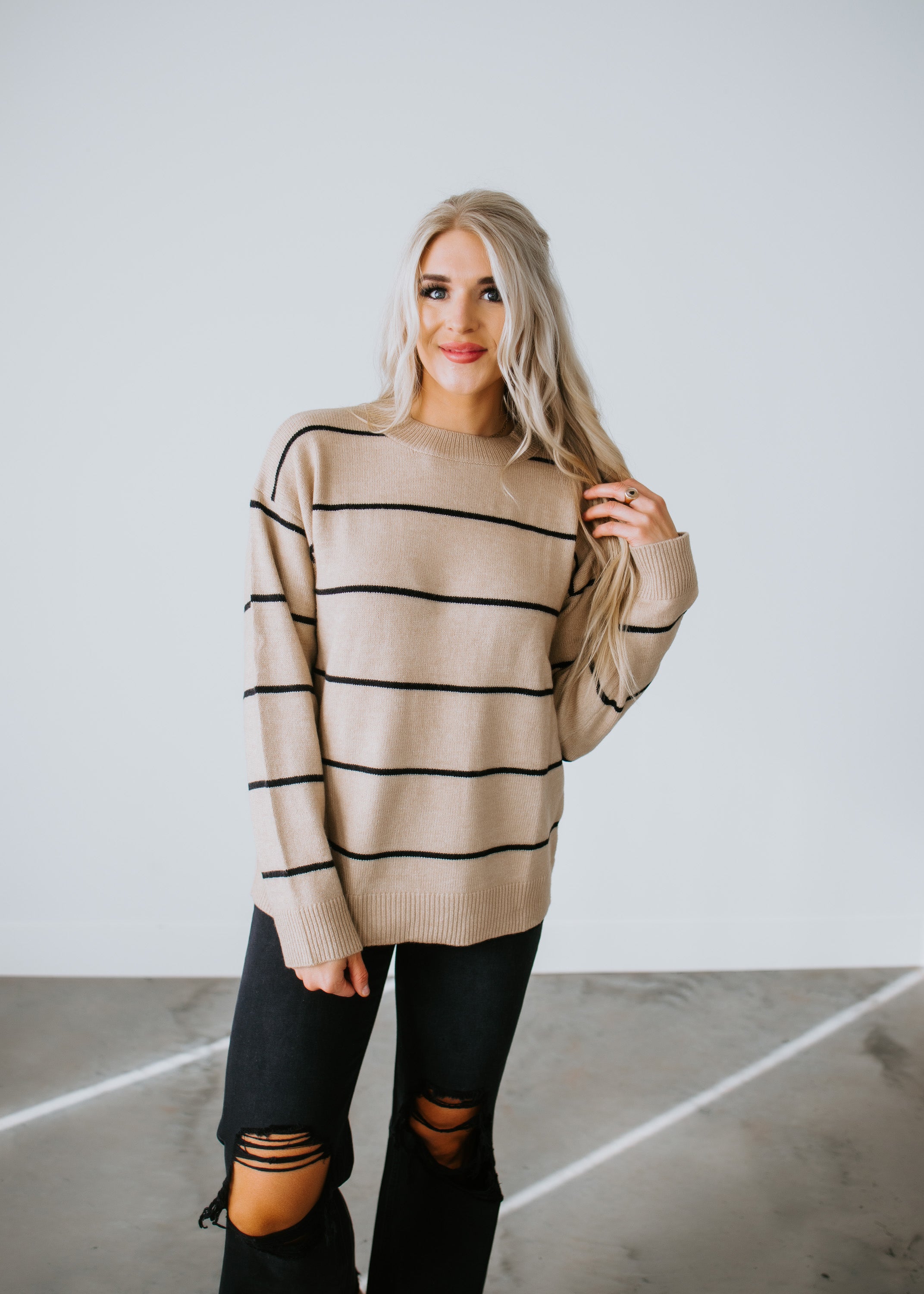 image of Eunice Striped Sweater