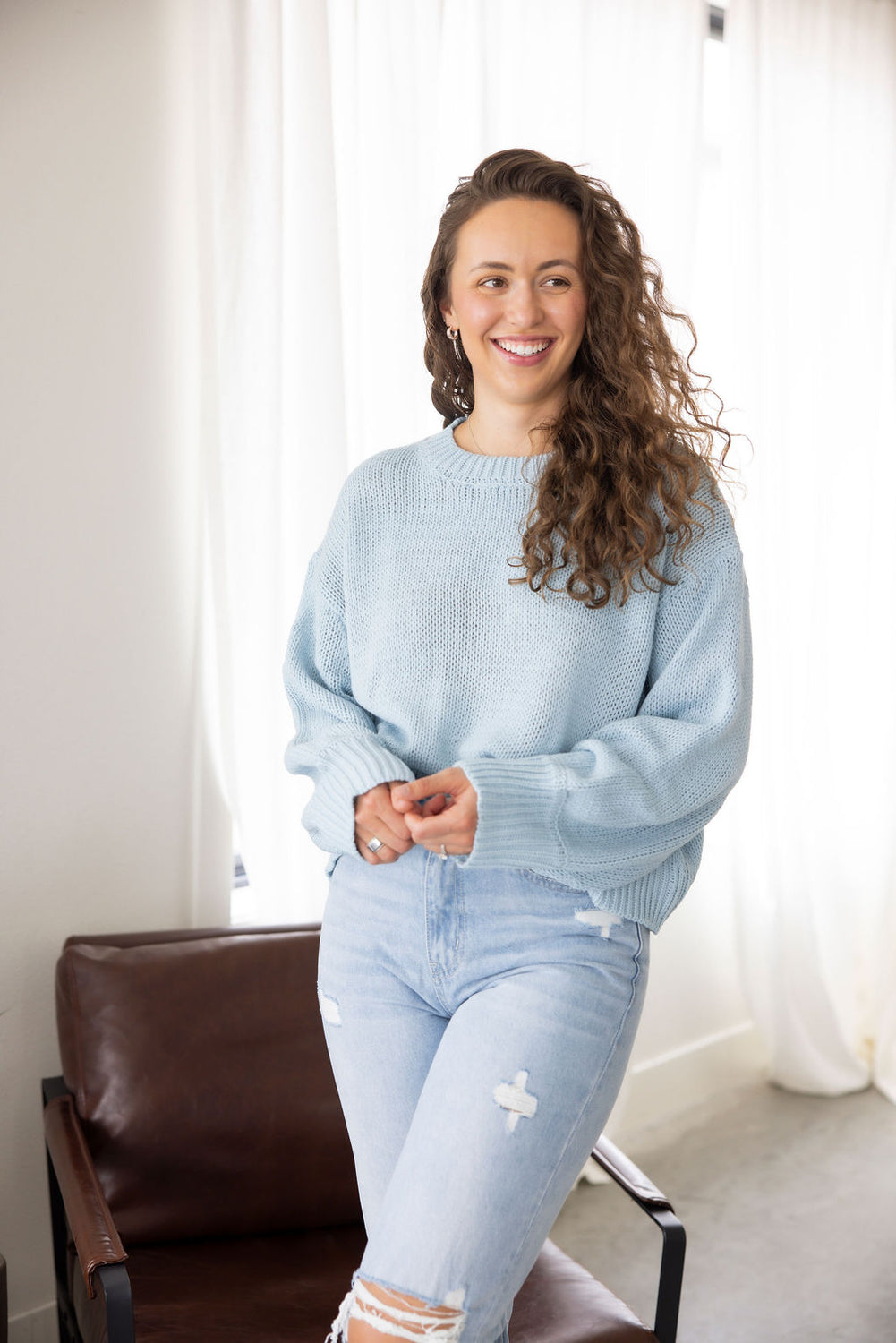 Elara Balloon Sleeve Sweater
