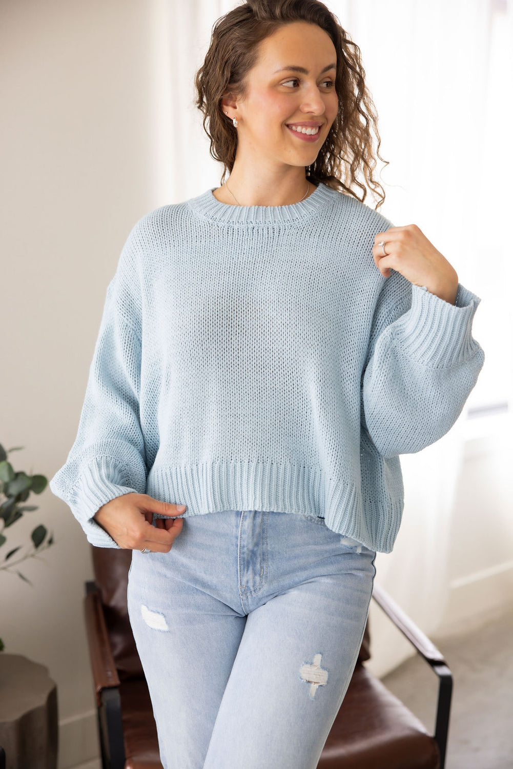 Elara Balloon Sleeve Sweater