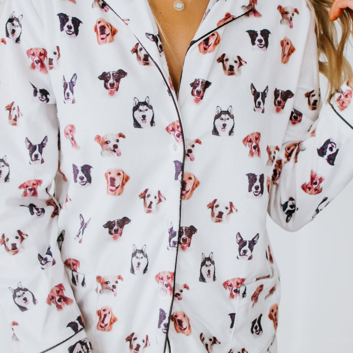 Dog Print Pajama Set