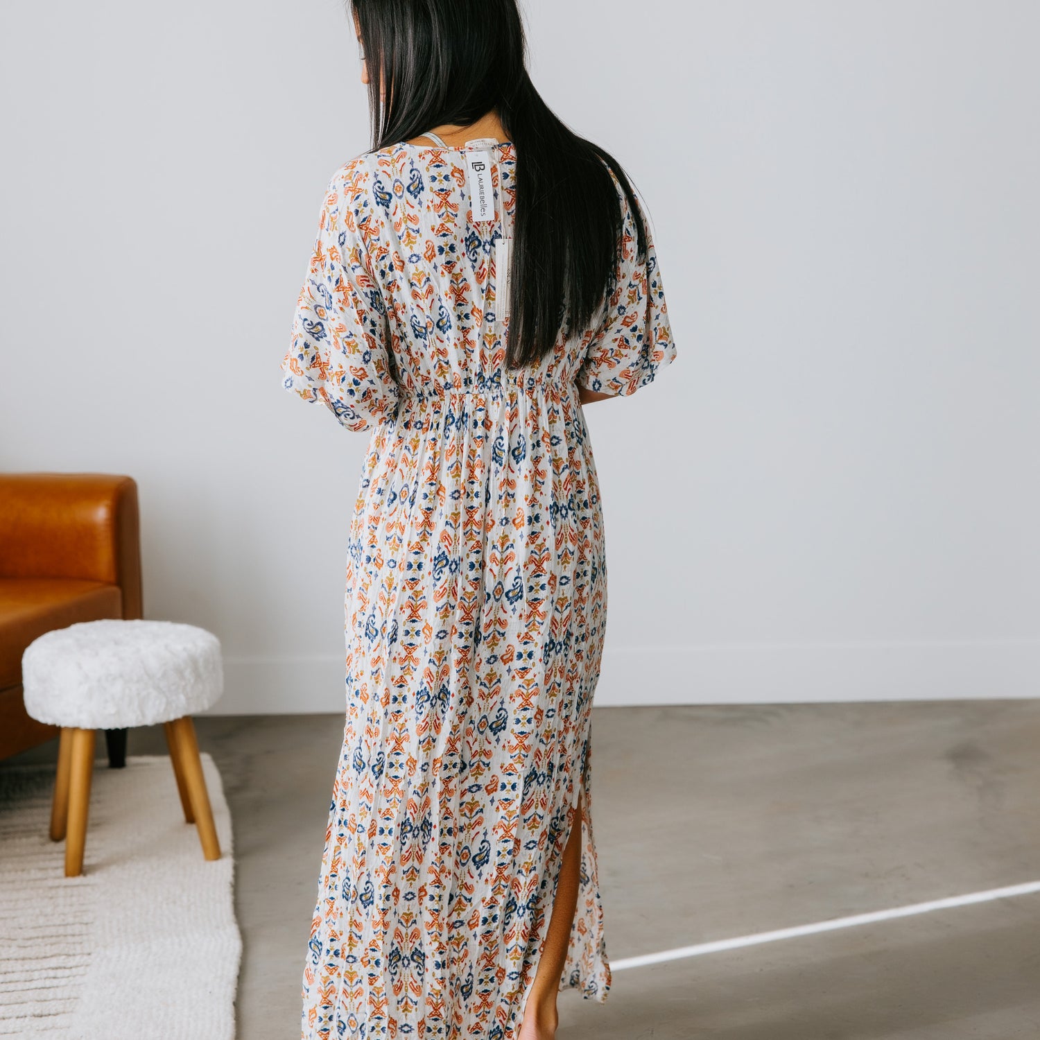 Round-Trip Smocked Maxi Dress