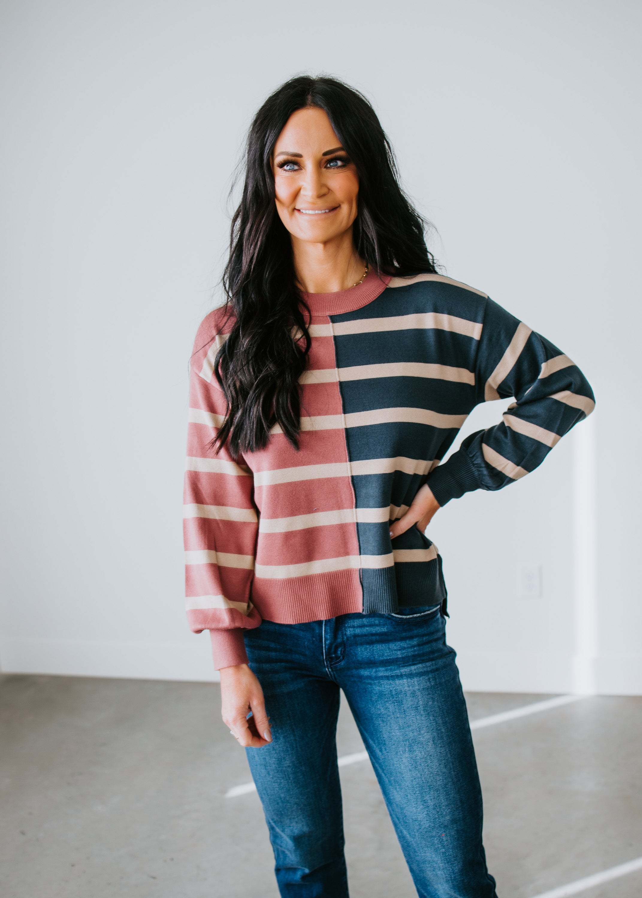 image of Rosie Striped Sweater