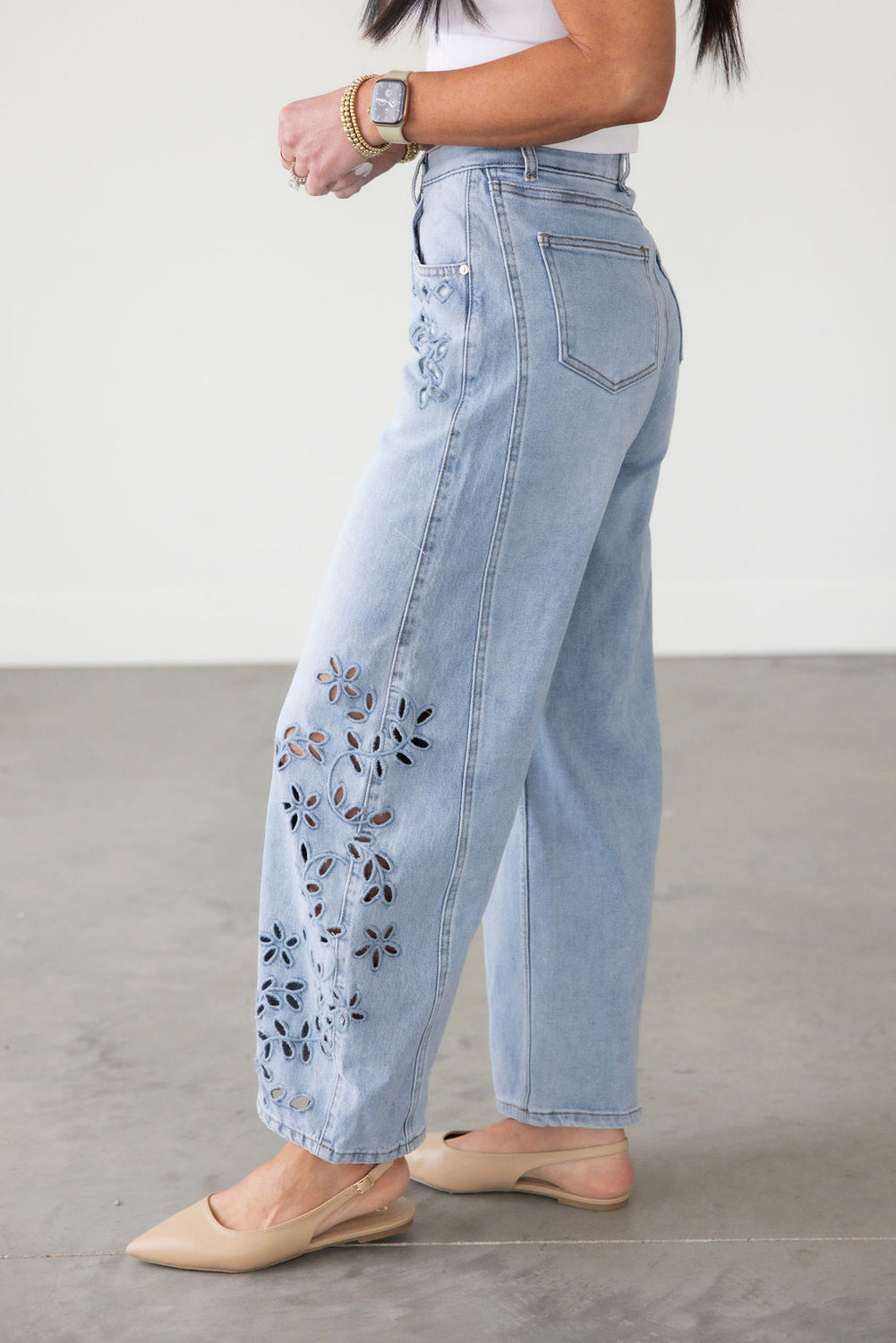Claire Saige Barrel Jeans
