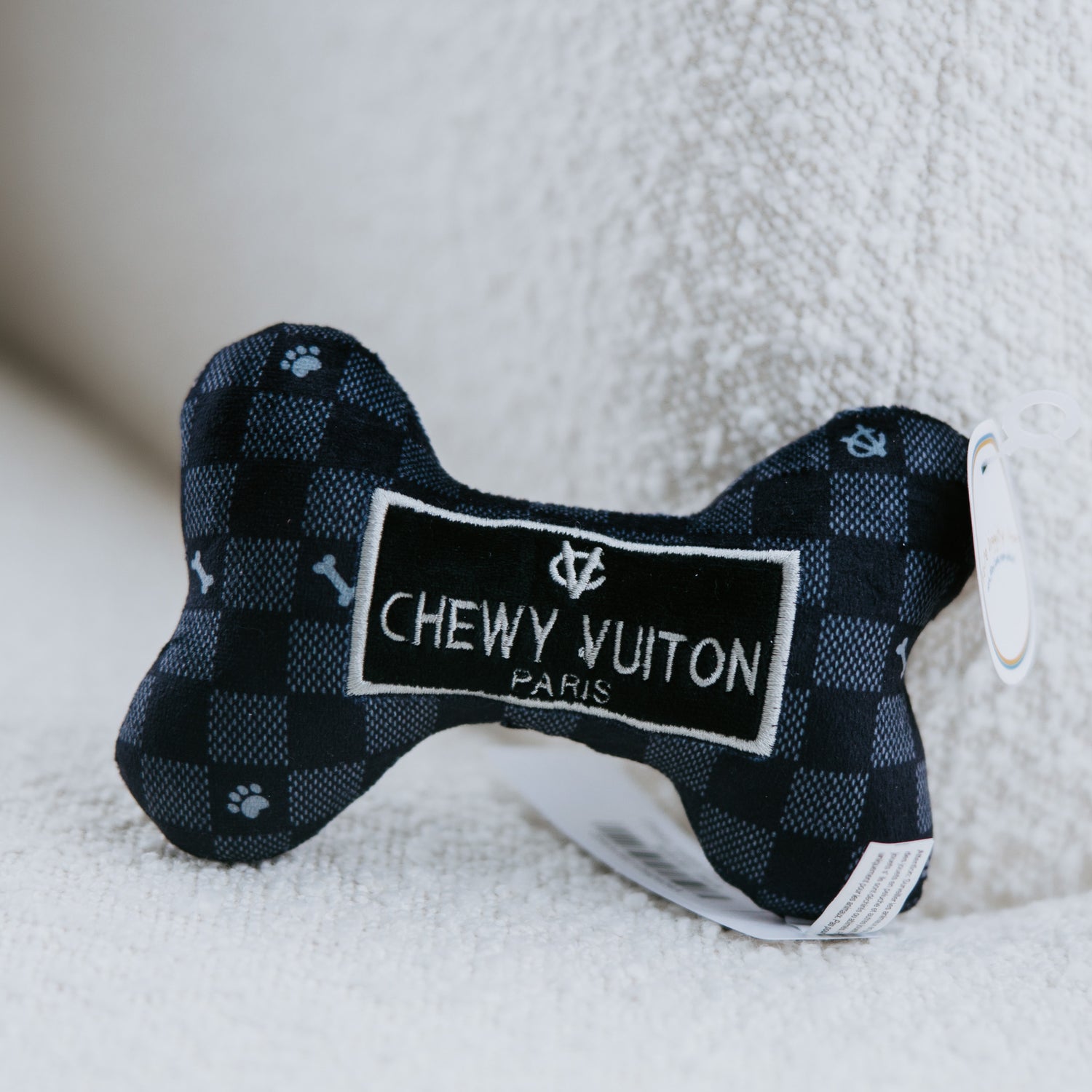 Chewy Vuiton Checker Bone