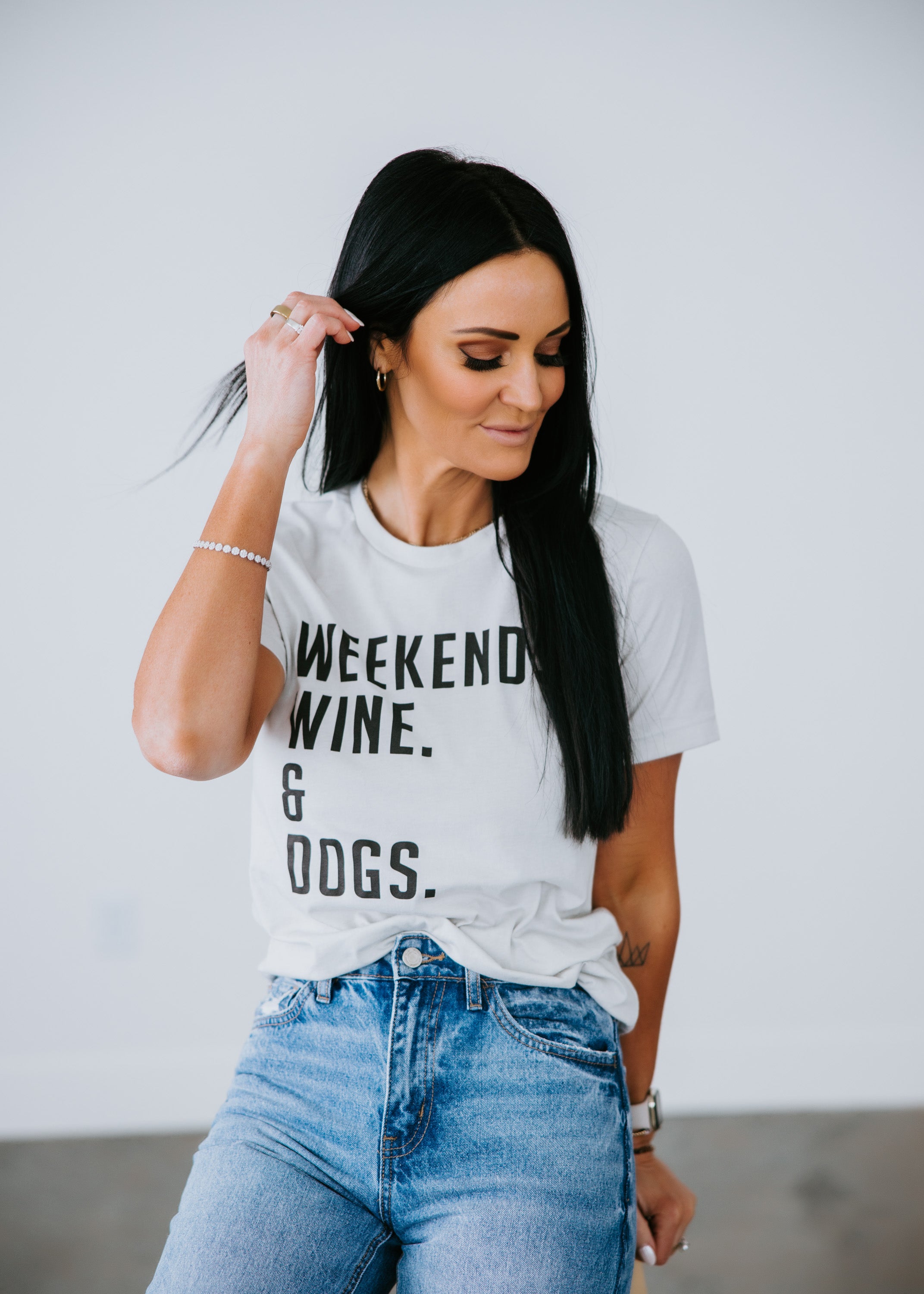 image of Weekend Wine and Dogs Tee