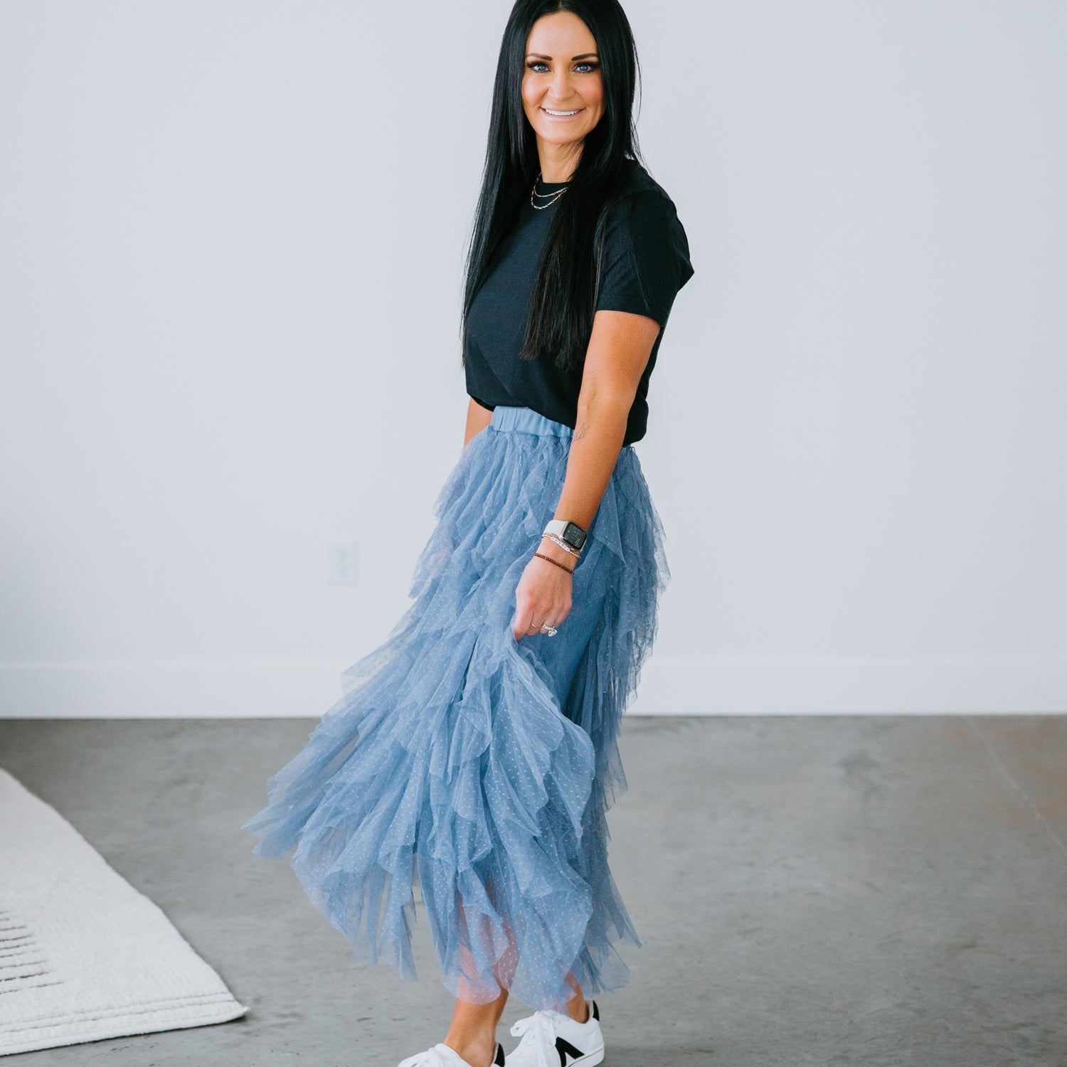 Trudy Ruffled Mesh Skirt