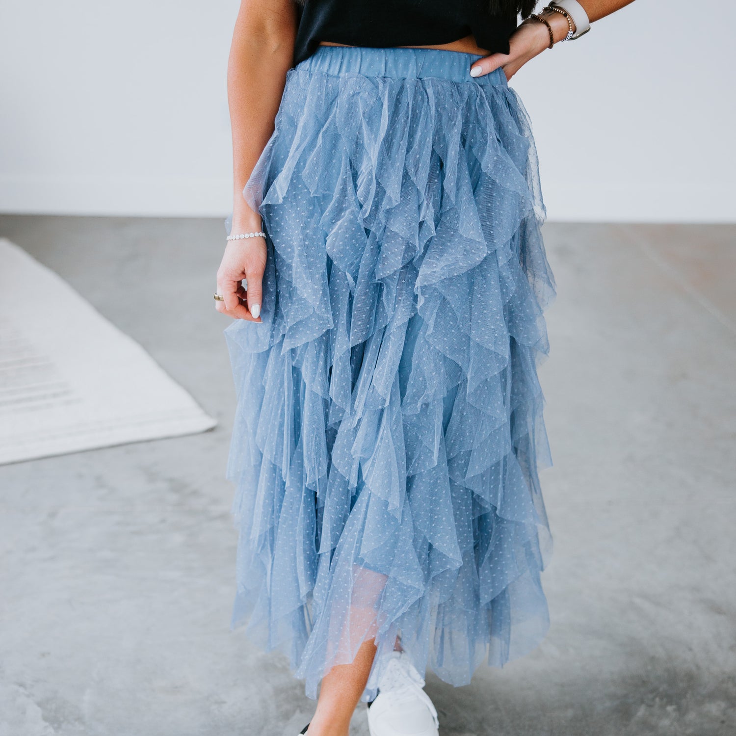 Trudy Ruffled Mesh Skirt