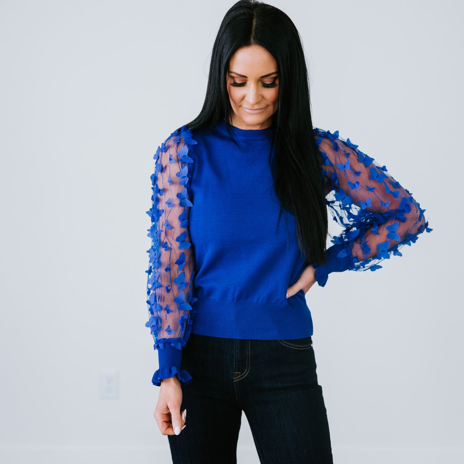 Social Butterfly Knit Top